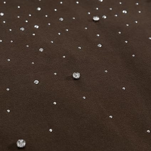 Sweat à capuche personnalisé avec strass, transfert thermocollant scintillant, vente en gros, sublimation, streetwear, pour femmes et hommes, faible MOQ, cristal - Product Image 4