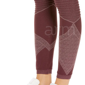 Leggings de yoga con diseño de logotipo personalizado, cintura elástica, venta directa de fábrica, ropa de gimnasio, servicio OEM. - Product Image 4