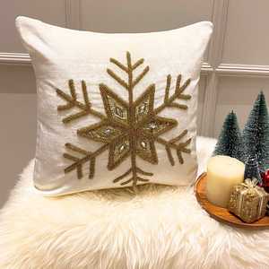 Housses de coussin brodées de perles en gros, taies d'oreiller décoratives faites à la main pour ensembles de canapés, chambres, hôtels et design d'intérieur - Product Image 1