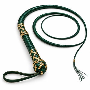 Fouet en cuir tressé fait main, artisanat traditionnel, idéal pour les collections décoratives, design de maroquinerie, fouet en cuir de qualité supérieure - Product Image 1