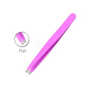 Ensemble de 3 pinces à épiler pour sourcils roses en acier inoxydable, outils de précision pour l'épilation, pour usage en salon, personnalisable - Product Image 4