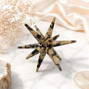 Étoile de Merkaba en Cristal de Scapolite Naturel à 12 Pointes, Décoration Spirituelle Écologique Sculptée, Vente en Gros - Product Image 1