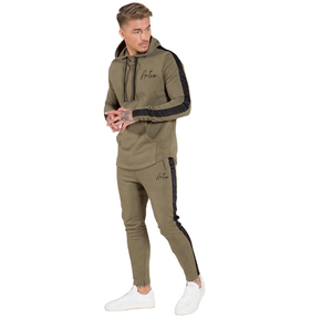 High Quality Tracksuits Plain Blank Two Piece Jogger <b>Set</b> Track Suit For Men - Product Image 2