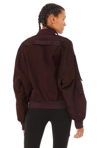 Wholesale Lightweight Quick Dry Full <b>Zip</b> <b>up</b> Bomber <b>Jacket</b> with Pockets Unisex Women Fall 2026 Polyester - Product Image 2