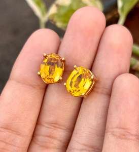 Ruby Emerald Sterling <b>Silver</b> <b>Stud</b> Earrings Dainty Gemstone Luxury Handmade Jewelry Elegant Gift For Women - Product Image 6