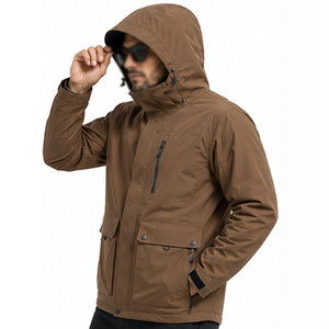 High Quality Fishing <b>Wading</b> Waterproof Hooded <b>Jacket</b> Durable Tactical Waterproof Clothing Dry Outwear Solid Color Fishing Wear - Product Image 3
