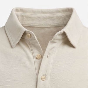 เสื้อโปโลชายคุณภาพพรีเมียมสีสันตามสั่ง ผ้าฝ้าย 100% ปกคอพับ แขนสั้น เสื้อยืดโปโลชายทันสมัย - Product Image 4