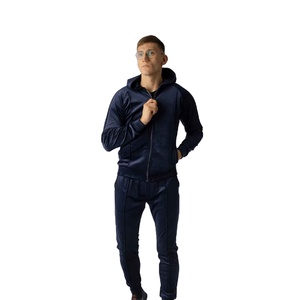 Conjunto Deportivo de Dos Piezas de Terciopelo Internacional Sólido, Corte Regular, Cintura Elástica, Ecológico, Antibacteriano y Ligero - Product Image 3