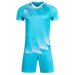 Conjunto de Camiseta y Pantalones Cortos de Fútbol Personalizados para Hombre, Sublimación con Estampado Geométrico Morado, Uniforme de Equipo - Product Image 4