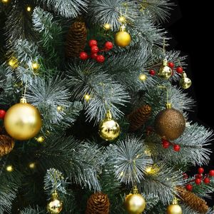 Sapin de Noël Artificiel Articulé avec 300 LED et Ensemble de Boules 82,7 Pouces - Product Image 3