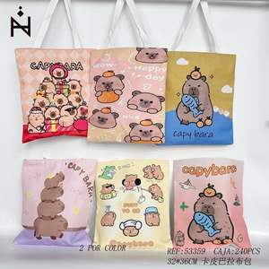 Borsa Tote Capybara 32x36cm Design Animale Carino Borsa a Spalla da Donna - Product Image 1