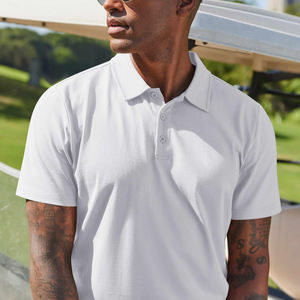 Camiseta Polo de Golf Lisa de Alta Calidad para Hombre, Personalizable con Logotipo, Ajuste Cómodo y Relajado, Camisetas Polo para Hombre - Product Image 4