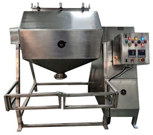High Efficiency Octagonal Stainless Steel Industrial Blender Motor 500 Ltr Capacity GMP Compliant Powder Mixing Homogeneous 1