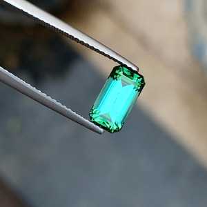 Tourmaline verte naturelle de lagune, pierre précieuse facettée en vrac, qualité supérieure, pour la fabrication de bijoux - Product Image 6