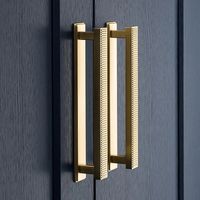 Poignée de porte en laiton de style édouardien, design baroque, poignée de porte de manoir historique