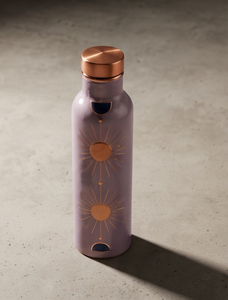 Botella de Agua de Cobre Esmaltada Artesanal con Diseño de Sol Mauve, Lujosa, Ayurvédica, para Fitness, Ecológica, Contenedor de Bebidas, OEM - Product Image 5