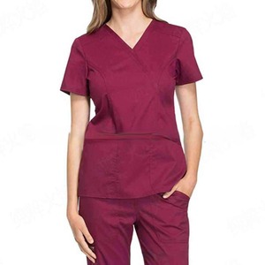 Meilleures ventes : Ensembles de blouses et pantalons de travail en coton et polyester, de haute qualité, personnalisables, pour infirmières et personnel hospitalier, pour femme - Product Image 2