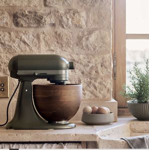 Bol mélangeur KitchenAid en bois moderne fait main, écologique, pour batteur sur socle KitchenAid, idéal pour l'inauguration de la maison et le Ramadan - Product Image 4