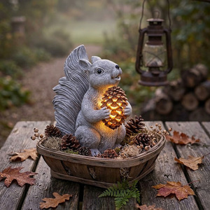 Decoración de Jardín: Ardilla en Color Gris - Product Image 3