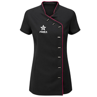 Uniformes de Spa y Salón de Belleza Premium OEM para Mujer, con Logotipo Personalizado, Diseño Transpirable de Punto, Ropa Profesional para Personal de Salón de Belleza