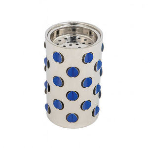 Brûleur d'encens moderne en argent avec support à bulles transparentes unique, diffuseur d'arômes décoratif pour une décoration élégante - Product Image 1
