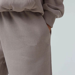 Ensemble de survêtement d'hiver 2 pièces pour femme, coupe régulière, en polaire, polyester/coton, respirant, séchage rapide, jambe large, sport - Product Image 6