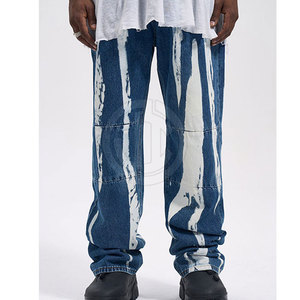 Pantalones Vaqueros Casuales Rectos para Hombre, Hechos Profesionalmente, de Bajo Precio, Ligeros, 100% Algodón, Servicio OEM, Diseño de Logotipo Personalizado en Venta - Product Image 2