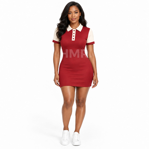 HMR Sorority Sisterhood Custom Logo Yoga Golf Dress Women Cut Out Breathable Slim Fit Fitness Sports Quick Dry - Product Image 1