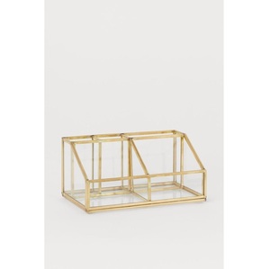 Handmade Octagonal Glass Jewelry Box With Brass Frame Clear Storage Display <b>Case</b> For Organization Octagonal Jewelry Glass Box - Product Image 6