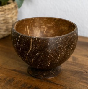 Premium <b>Coconut</b> <b>Shell</b> Bowl High Quality Handmade Eco Friendly Durable Polished Reusable Kitchen Serving Dining Product - Product Image 2