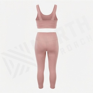 Ensemble de yoga deux pièces pour femmes, extensible dans quatre directions, élégant, nouveau, vêtements de sport, vêtements de fitness, vêtements d'exercice - Product Image 2