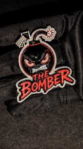 Pendentif Unique Angry Bomb en Moissanite, style Hip Hop Rapper, avec émail, en Argent Sterling 925, Bijoux Fins, Pendentifs et Breloques - Product Image 2
