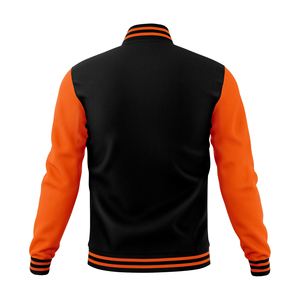 Casual Sports Varsity Jacket WoolLeather Turn-down Collar Front Logo Letter <b>Pattern</b> Windproof Breathable Reversible Winter Men - Product Image 2