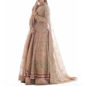 Nuevo Vestido de Novia Tradicional Indio de Primera Calidad para Invierno y Verano, Hecho a Mano, Elegante, Talla Grande, Largo hasta el Suelo, de Secado Rápido - Product Image 2