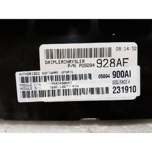 300 ECU y Módulos de Computación Usados P05094928AF - Product Image 3