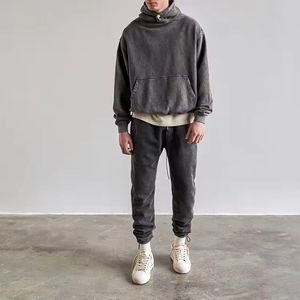 Wholesale Waterproof 430g 100% Cotton <b>Pullover</b> Hoodie Custom Printed Winter Hip-hop Streetwear Regular Fit French Terry <b>Men</b> - Product Image 5