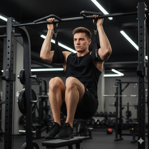 Sangles de musculation Rexfit Sport pour abdominaux, supports durables pour les bras, pour barre de traction et entraînement du tronc - Product Image 2