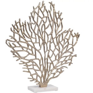 Modern Abstract Metal Sculpture Handmade Artistic Tabletop Decor Irregular Shape Silver Finish Living Room <b>Decoration</b> - Product Image 3