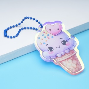 Tùy chỉnh thiết kế của riêng bạn UV in Acrylic Keychain Holographic Anime Epoxy Acrylic Keychain điện thoại quyến rũ bán buôn - Product Image 1