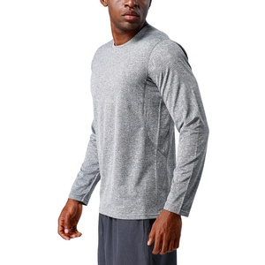 Camisetas de Compresión para Hombre al por Mayor, Ropa Deportiva para Correr y Entrenar, Manga Larga, Poliéster/Algodón, Lisas, Transpirables - Product Image 3