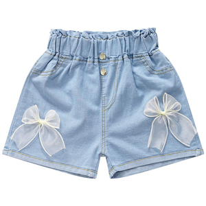Short en jean pour femme sur mesure, respirant, écologique, séchage rapide, haute qualité, ajustable, logo personnalisé OEM, couleurs et tailles variées, élastique - Product Image 1