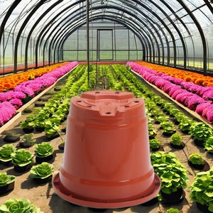 Pot de fleurs en plastique brun de haute qualité, 22 pouces, prix direct usine - Product Image 5