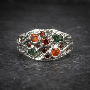 Handmade Solid Vintage 925 Sterling <b>Silver</b> <b>Men's</b> Signet <b>Ring</b> With Multi Cubic Zirconia Gift <b>For</b> Him Everyday Wear Fine Jewelry - Product Image 1