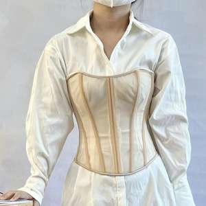 Corset Vintage Femme Overbust Sexy en Cuir Écologique Respirant pour Grandes Tailles, Effet Amincissant et Contrôle Moyen du Ventre - Product Image 3