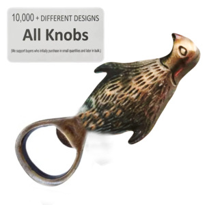Ba Luxury Wooden Brass Penguin Shape <b>Novelty</b> Eco-Friendly Reusable Bottle Opener Bar Accessory - Product Image 3