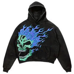 Sudadera con Capucha Oversize Personalizada para Hombre, de Algodón 100% de 370, 330, 250 g/m² de Alto Gramaje, con Felpa y Acabado Lavado Ácido, Ideal para Invierno - Product Image 5