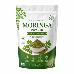 Poudre de feuilles de Moringa OEM 200g, 100% pure et naturelle, poudre de Moringa Oleifera, feuilles de Moringa séchées de qualité supérieure, poudre verte fine à base de plantes - Product Image 1