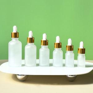 Unalilia PZ-12 5ml-100ml Essential Oil <b>Dropper</b> Lotion Spray Frosted Cosmetic Silk Screen Printed High Quality Round Glass <b>Bottle</b> - Product Image 1