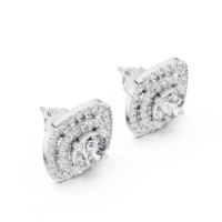 Pendientes de Diamantes Moissanite de Joyería Fina para Mujer, con Corte Redondo y Brillo Intenso, para Uso Diario, Disponibles a un Precio Competitivo