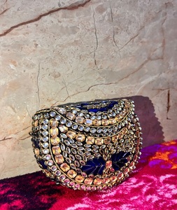 Sac à main de mariée de haute qualité, nouveau design, mosaïque Kundan, avec pierres, pour femmes, par F S INTERNATIONAL - Product Image 6